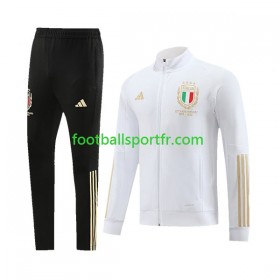 Italie Ensemble Sweat d'entrainement Blanc 2023-2024